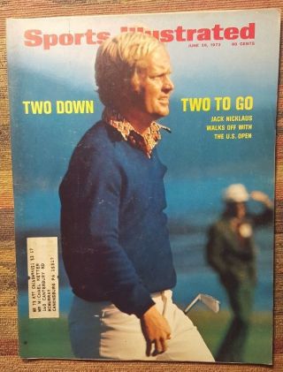 Sports Illustrated June 26,  1972 Golf Jack Nicklaus The Us Open Cover