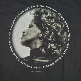 Vintage 2000 Tina Turner Twenty Four Seven World Tour Concert T - Shirt Size L/XL 2
