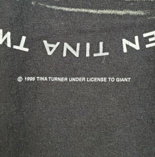 Vintage 2000 Tina Turner Twenty Four Seven World Tour Concert T - Shirt Size L/XL 3