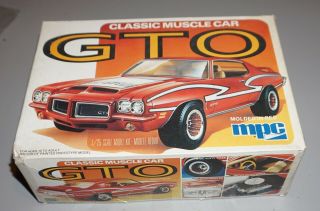 1972 Pontiac Gto Classic Muscle Car Mpc 1/25 Complete & Unstarted.