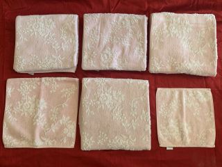 Vintage Simply Shabby Chic Pink Chenille Rachel Ashwell Towels Set