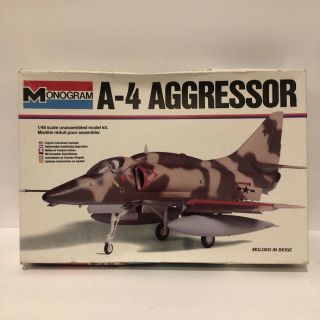 A - 4 Aggressor By Monogram In 1/48 Scale From 1979 5411 Open Box