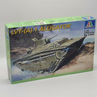Model Kit Italeri 6384 1/35 Scale,  Lvt - (a) 1 Alligator Amphibious Assault Tank