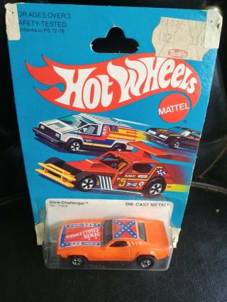 Hot Wheels 1981 Dixie Challenger.  On Card