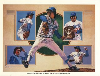 1984 Union Oil Dodgers " Fernando Valenzuela 