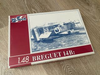 Hi - Tech 1/48 Ww1 Breguet 14b2 French Reconnaissance/bomber Oop