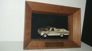 Vintage 1964 Ford Pick Up Truck 100 Plastic Model - - Sales Gold Award In Frame