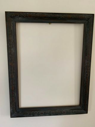 Antique/victorian Era Mahogany Embossed Picture Frame,  Mirror,  Portrait,  Painting