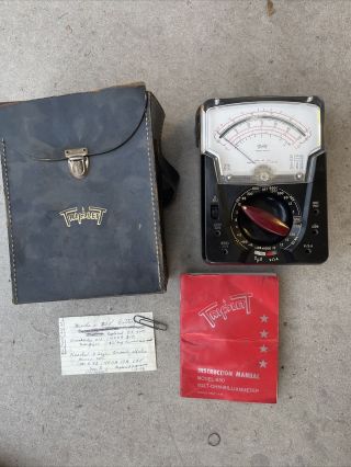 Vintage Triplet Voltmeter Model 630 Na Type 3 Suspension Usa