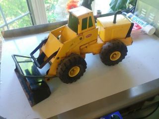 Vintage 1970s Tonka Yellow Pressed Steel Front End Loader Xmb - 975 Yellow Black