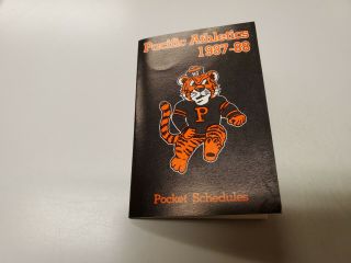 Js15 University Of The Pacific 1987/88 Football/basketball/vball Pocket Schedule