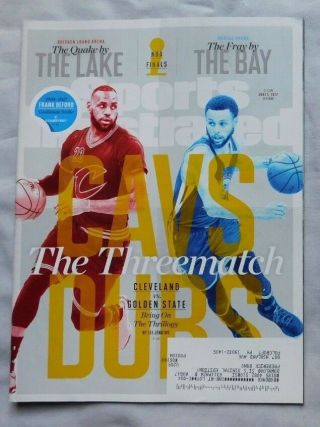 2017 Sports Illustrated Steph Curry Warriors Lebron James Cavaliers Nba Finals