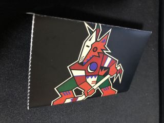 1996 - 97 Phoenix Coyotes Hockey Pocket Schedule Ice Pack Version