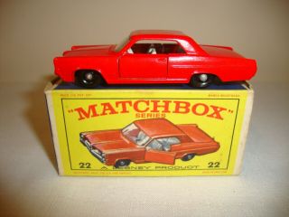 Lesney Matchbox 1 - 75 22c Pontiac G.  P.  Coupe - Nr In E2 Box
