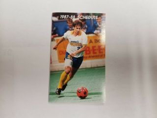 San Diego Sockers 1987/88 Misl Indoor Soccer Pocket Schedule - Good Year