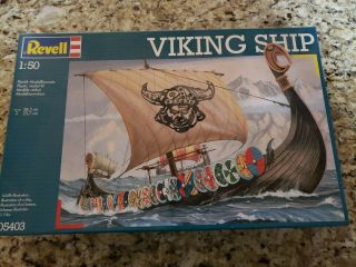 Revell 1/50th Scale Medieval Viking Ship Model Kit 05403 (on Sprue)