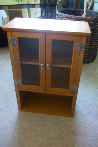 Vintage Wood And Glass Counter/wall Display Case Cabinet