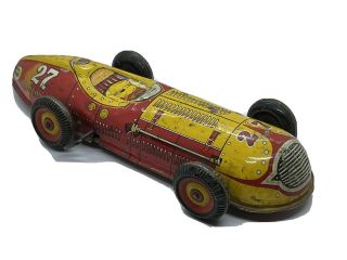 Rare 1948 Marx Race Car Indy Racer Wind Up 27 Vintage Antique Tin Litho
