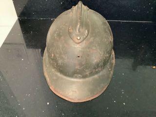 Antique Old France French Ww1 Adrian Helmet Hat