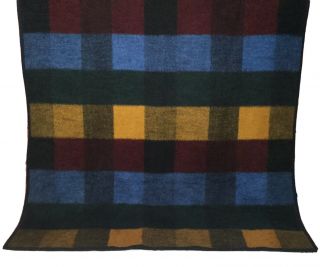 Vintage Biederlack of America Color Blocks Throw Blanket Retro Style 56 X 74 USA 3