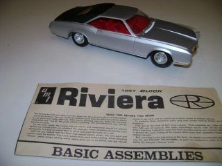 67 1967 Buick Riviera Amt Early Issue Model Car 1/25 Built Custom Top