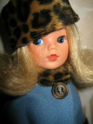 Vintage Sindy Doll,  All,  Hat And Coat,  Black Shoes