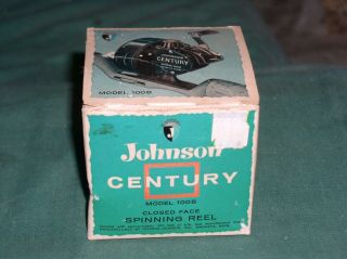 Vint Johnson Century Model 100b Spincasting Fishing Reel Usa W/box Instructions