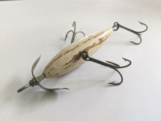 Vintage Unknown Torpedo Minnow Antique Fishing Lure Heddon Luminous Bass Bait