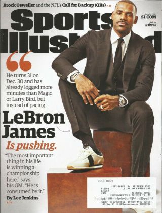 Cleveland Cavaliers 2015 Sports Illustrated Lebron James 3x Mvp 9x All Star King