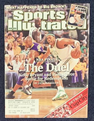6.  16.  2008 Kobe Bryant Lakers Sports Illustrated Paul Pierce Celtics - Chipper