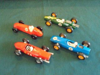 4 Vintage Matchbox/lesney Racing Cars From The 1950/60 