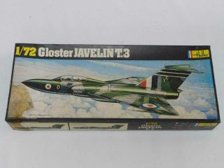 1/72 Heller Gloster Javelin T.  3 Raf Jet Plastic Model Kit Complete 346