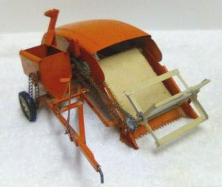 Vintage 1/16 Carter Tru Scale Pull Type Tractor Combine Pressed Steel Farm Toy