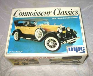 Mpc Connoisseur Classics Model 1928 Lincoln Sport Touring 1/25 Scale Vintage