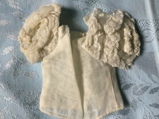Vtg Tagged 15 " Tall Madame Alexander Doll Sheer White Blouse Puffy Sleeves