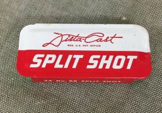Vintage Dista - Cast Split Shot Tin No.  Bb Split Shot Full