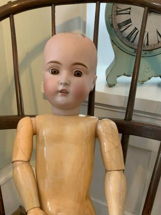 Large Antique 171 Kestner German Bisque Doll With Marked Body Repair Or Parts