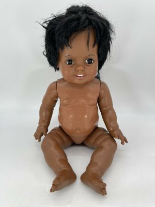 Vintage 1973 Ideal Chrissy Doll Growing Hair 24” African American (read Desc)