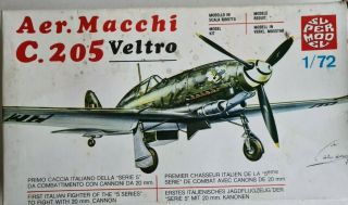 Supermodel 1:72 Scale Aer.  Macchi C.  205 Veltro Model Kit