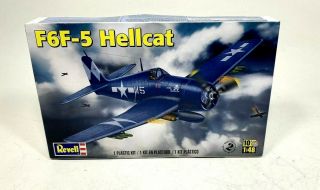Revell Grumman F6f - 5 Hellcat 1/48th Scale Plastic Model Kit 55 - 5262