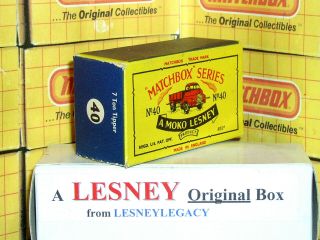 Matchbox Moko Lesney 40a Bedford 7 Ton Tipper Type B5 Empty Box Only B