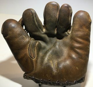 Rare Victor Antique Vintage Baseball Glove Mitt Leather Mlb