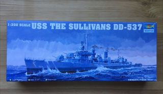 Uss The Sullivans Dd - 537 - 1/350 Trumpeter Unassembled Ship Kit 05304