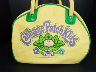 1984 Vtg Cabbage Patch Kids Yellow Overnight Duffle Bag 3