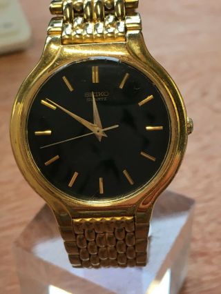 Seiko Vintage Gents Gold Plated Quartz Watch Ref 625