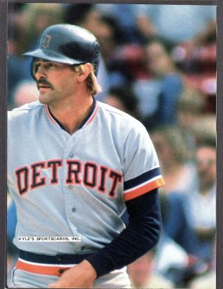 Kirk Gibson Detroit Tigers Unsigned 16 X 22 Color Poster Photo 6