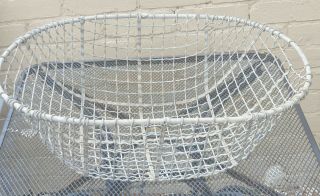 Vintage Metal Wire Potato Basket - Garden Trug,  Storage,  Laundry,  Agricultural - 63cm
