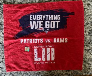 Sga Bowl Liii England Patriots Vs Los Angeles Rams Towel Tom Brady