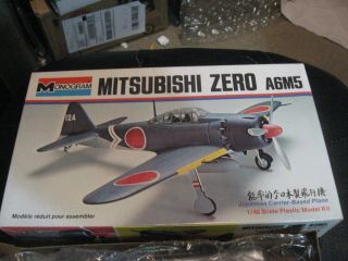 Mitsubishi Zero A6m5 By Monogram In 1/48 Scale From 1973