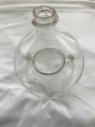 Antique Clear Glass Wasp Catcher Insect Trap Hand Blown Kitchenalia Garden